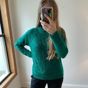 Pom Pom Knit Christmas Sweater